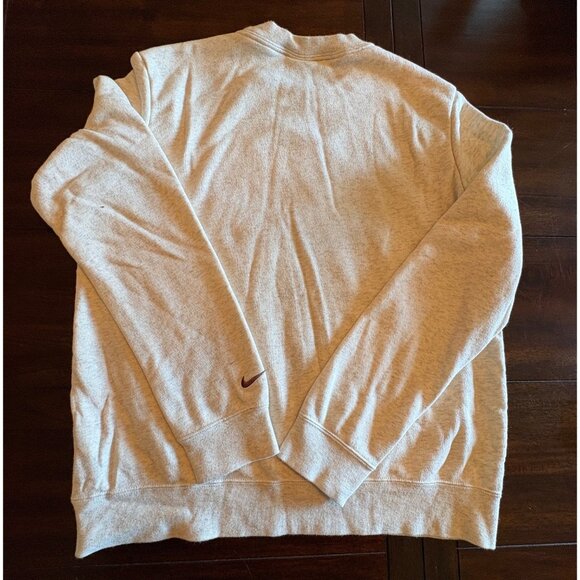 Nike Grey Sweatshirt Collegiate Ladies M Crewneck Cotton Casual Athletic Top - Picture 6 of 7
